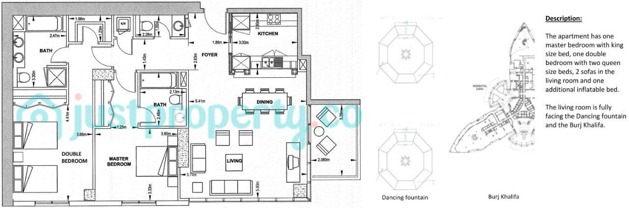 Elite Royal Apartment - Full Burj Khalifa & Fountain View - Ruby ดูไบ ภายนอก รูปภาพ